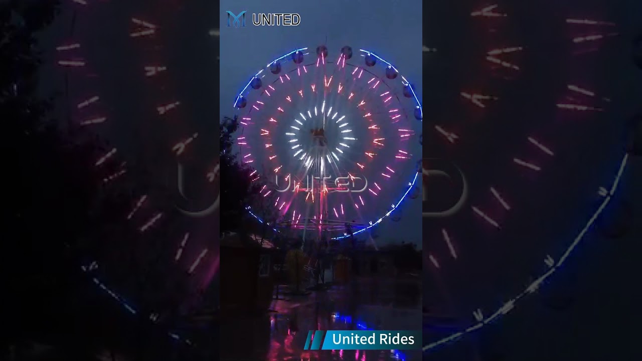 United Ferris Wheel Lighting Show